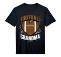 Grandma Football Jersey Gift Pigskin Heart T-Shirt - Unique Graphic Unisex