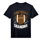 Grandma Football Jersey Gift Pigskin Heart T-Shirt - Unique Graphic Unisex