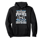 Ice Hockey Goalkeeper Defense Goalie Hoodie - Trendy Graphic for Adults