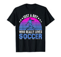 Just Who Really Loves Soccer Play Gift T-Shirt - Unique Graphic Men Women