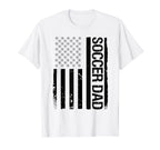 Funny Soccer Dad Usa Flag Mens T-Shirt - Fun Novelty Design Men Women