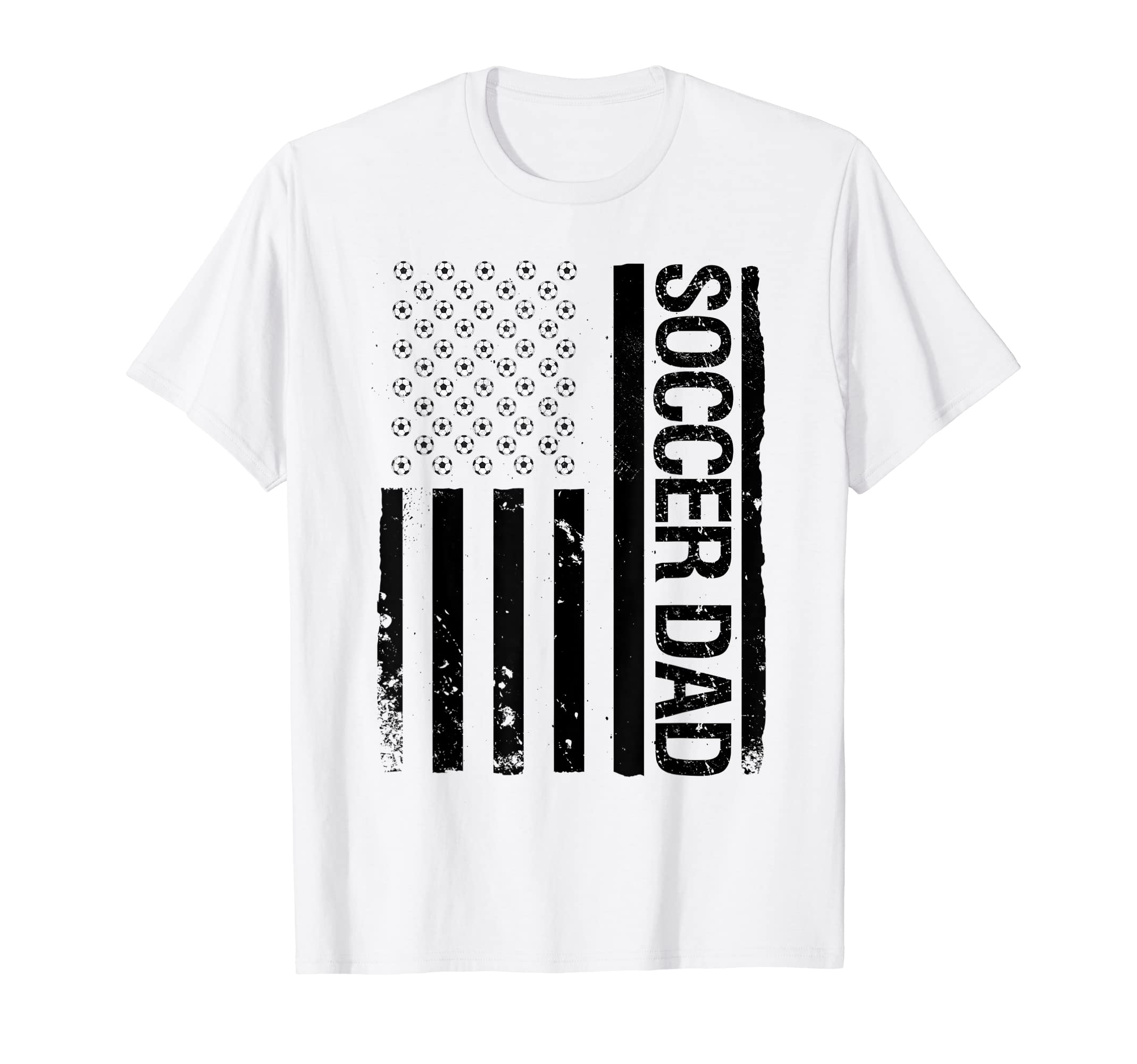 Funny Soccer Dad Usa Flag Mens T-Shirt - Fun Novelty Design Men Women