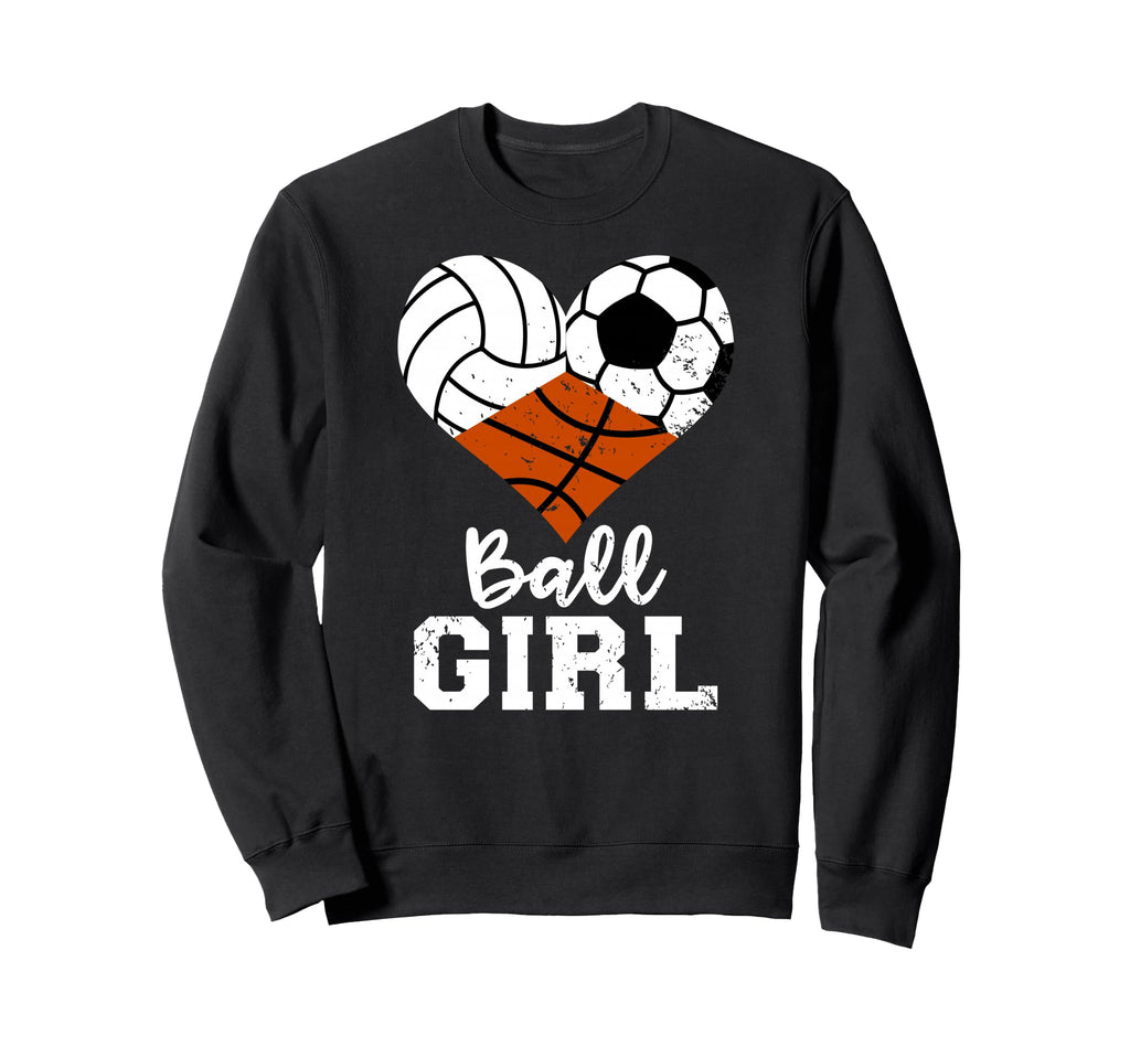 Ball Funny Volleyball Soccer Sweatshirt - Fun Novelty Design Unisex