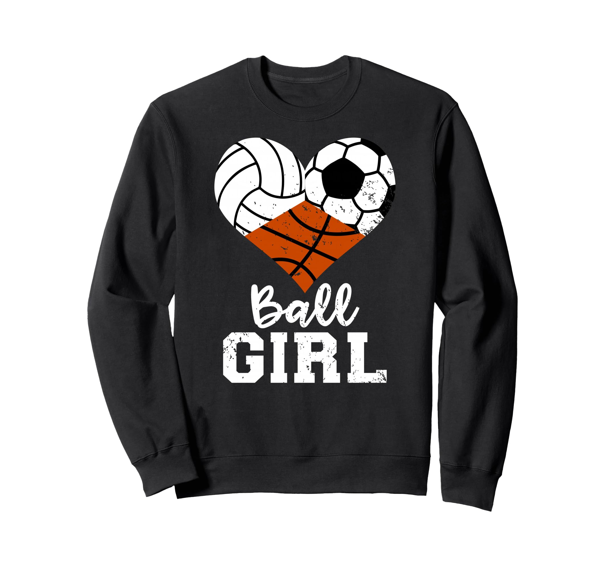 Ball Funny Volleyball Soccer Sweatshirt - Fun Novelty Design Unisex