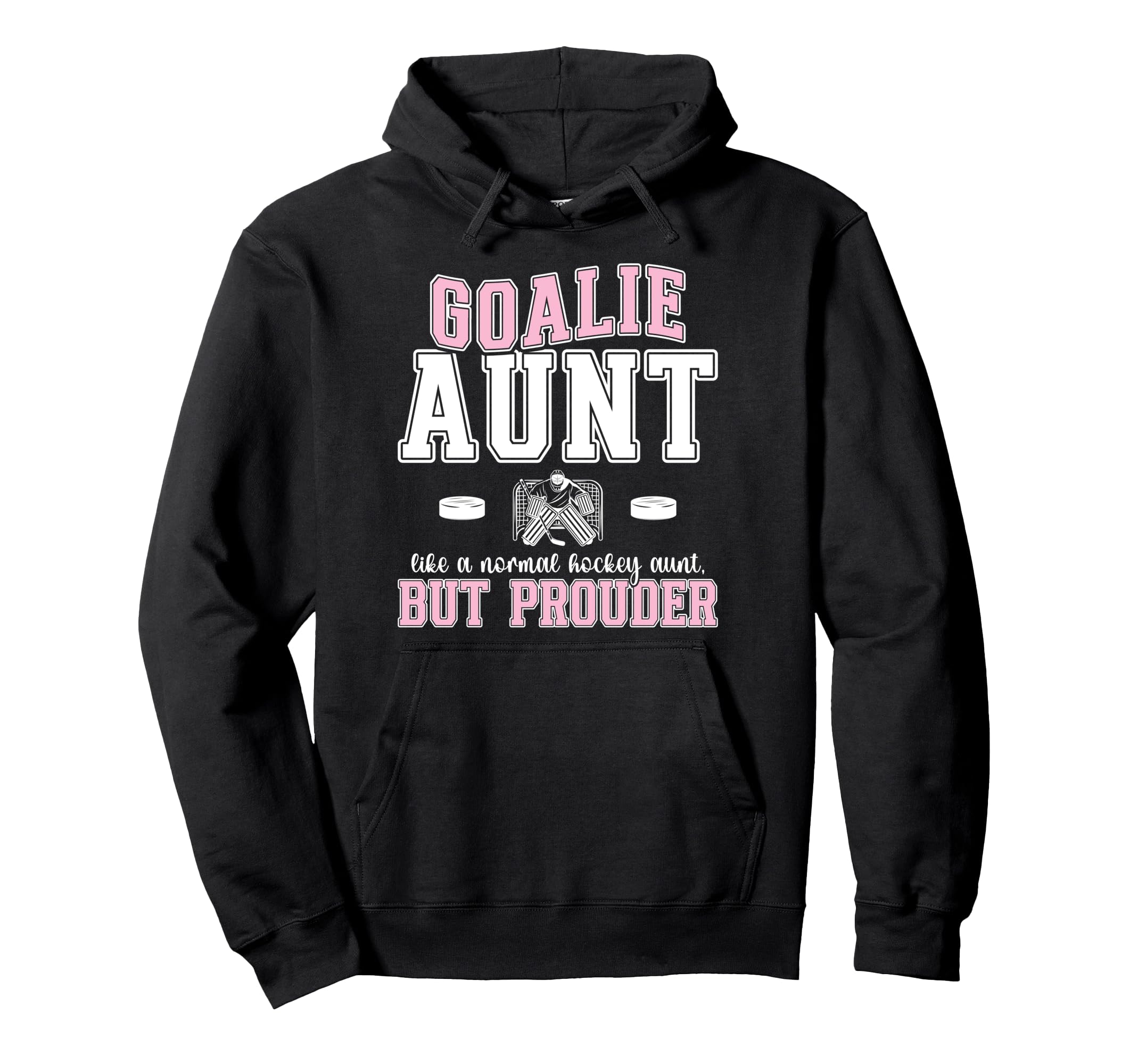 Hockey Goalie Aunt Hockey Keeper Aunt Hoodie - Unique Graphic for Adults