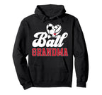 Ball Grandma Heart Soccer Volleyball Hoodie - Fun Novelty Design Unisex