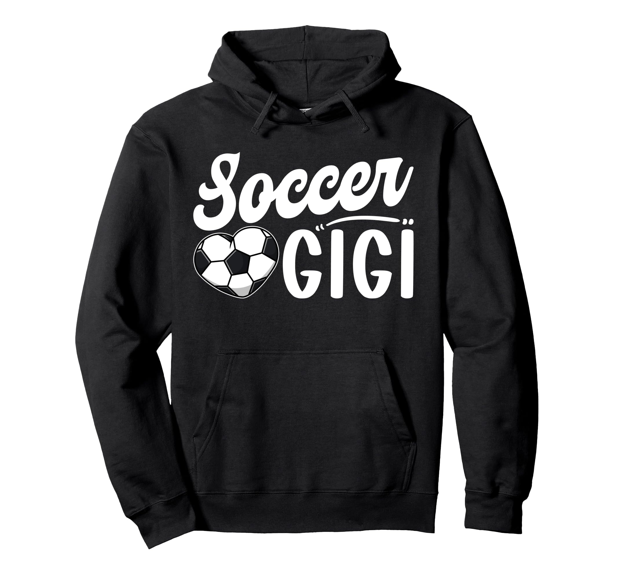 Soccer Gigi Heart Grandma Gigi Soccer Hoodie - Graphic Print Men Women