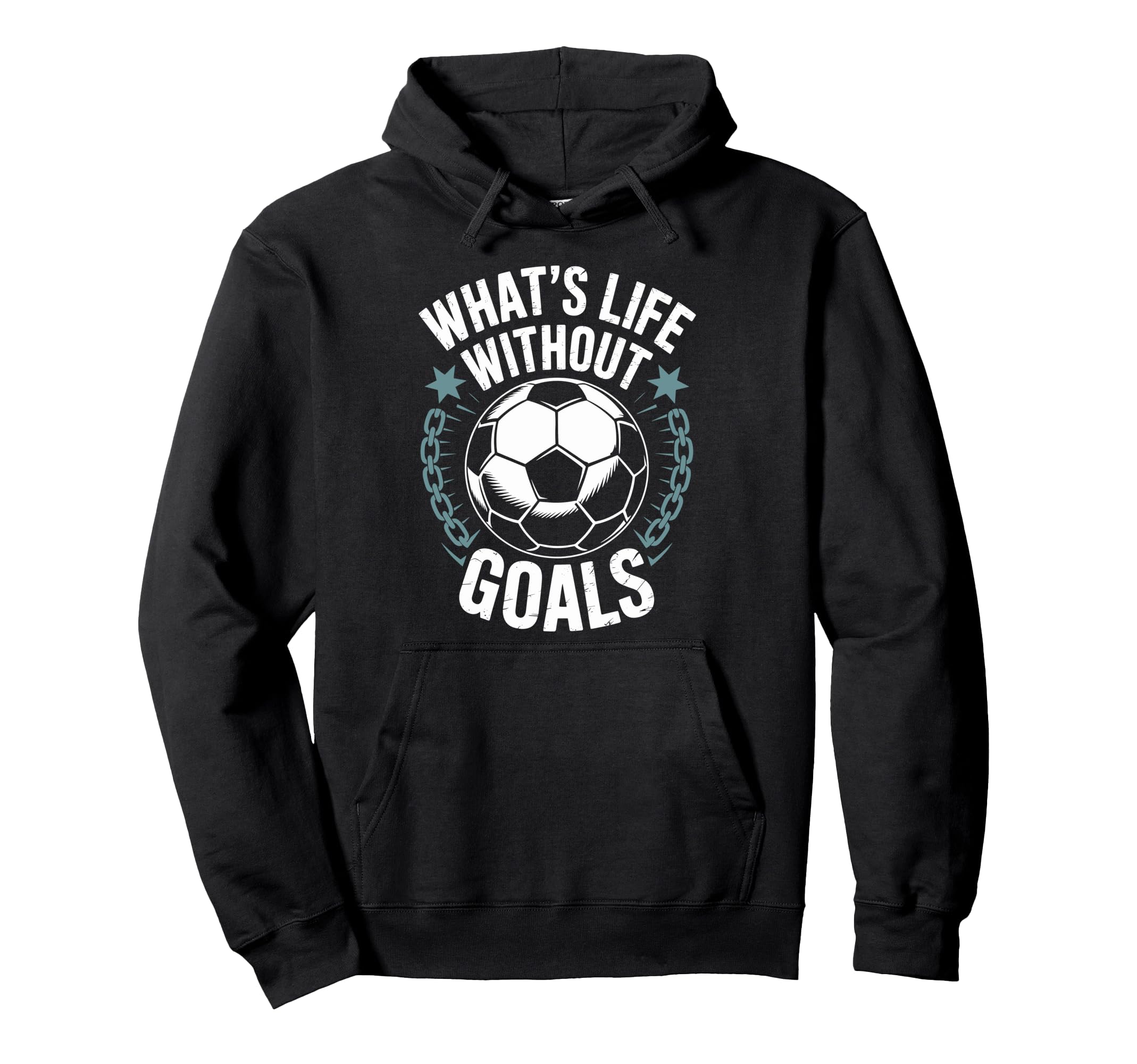 Team Soccer Player Lover Whats Life Hoodie - Graphic Print for Adults