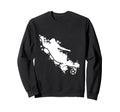 Soccer Silhouette Sweatshirt - Fun Novelty Design for Adults