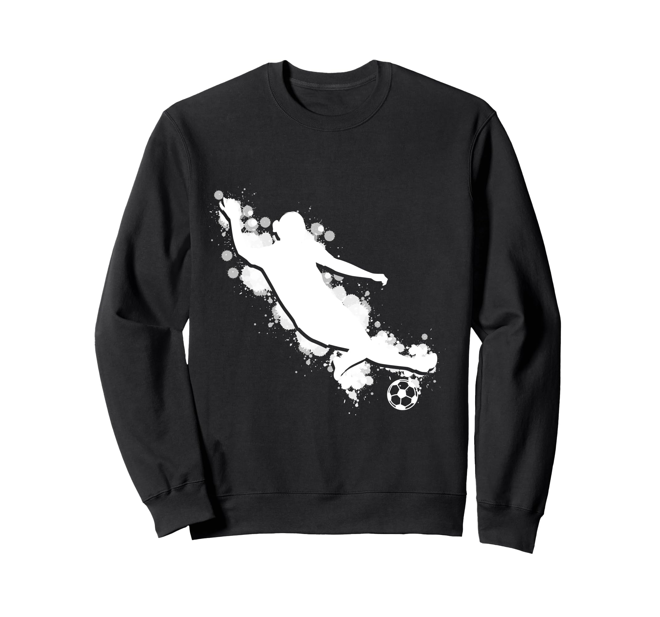 Soccer Silhouette Sweatshirt - Fun Novelty Design for Adults