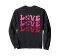 Soccer Valentines Day Groovy Sports Sweatshirt - Streetwear Style Unisex