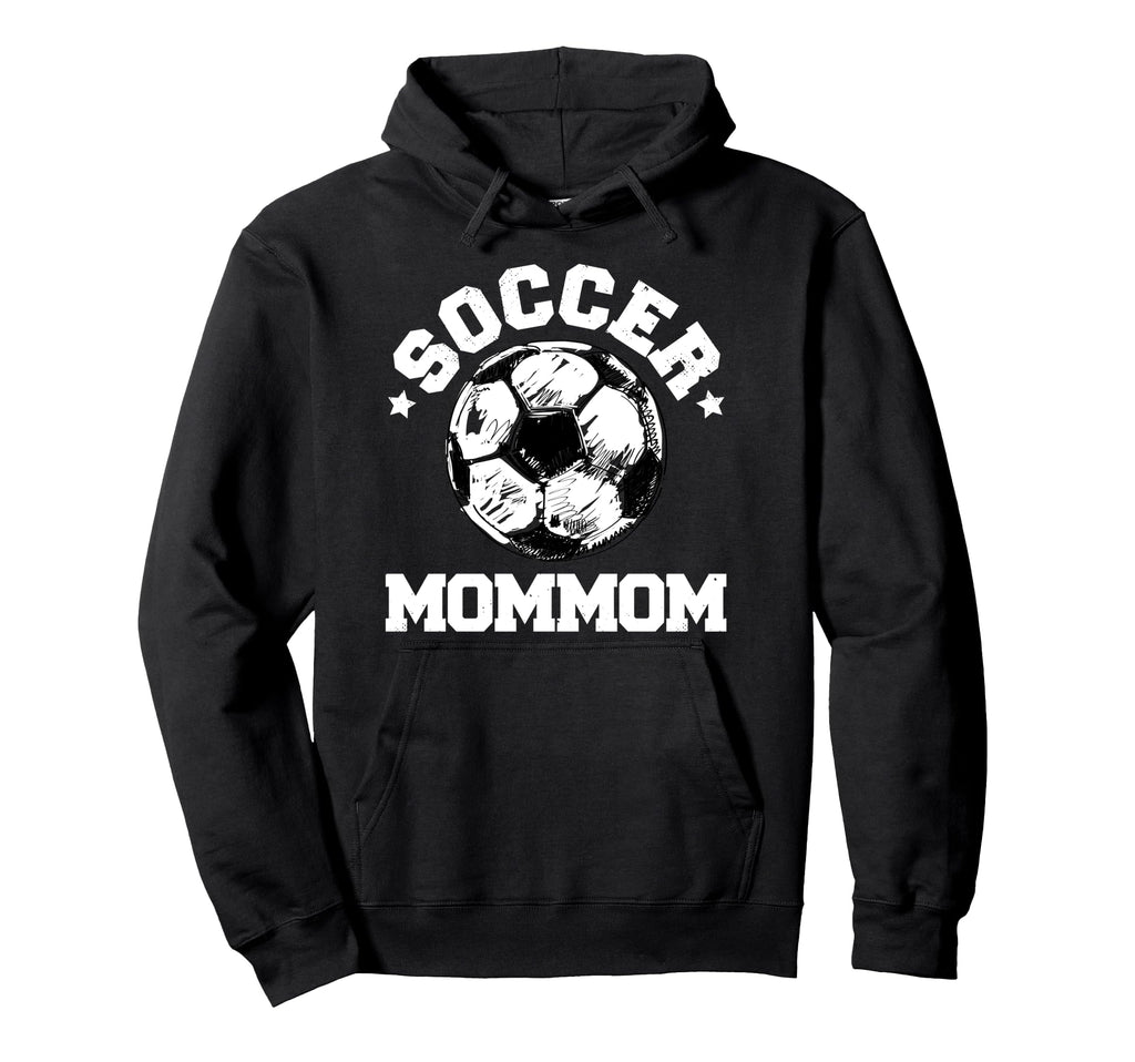 Soccer Mommom Soccer Ball Distressed Hoodie - Streetwear Style Men Women