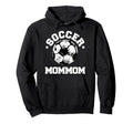 Soccer Mommom Soccer Ball Distressed Hoodie - Streetwear Style Men Women