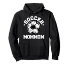 Soccer Mommom Soccer Ball Distressed Hoodie - Streetwear Style Men Women