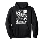 Mom Both Dancing Soccer Mom Dancer Hoodie - Unique Graphic for Adults