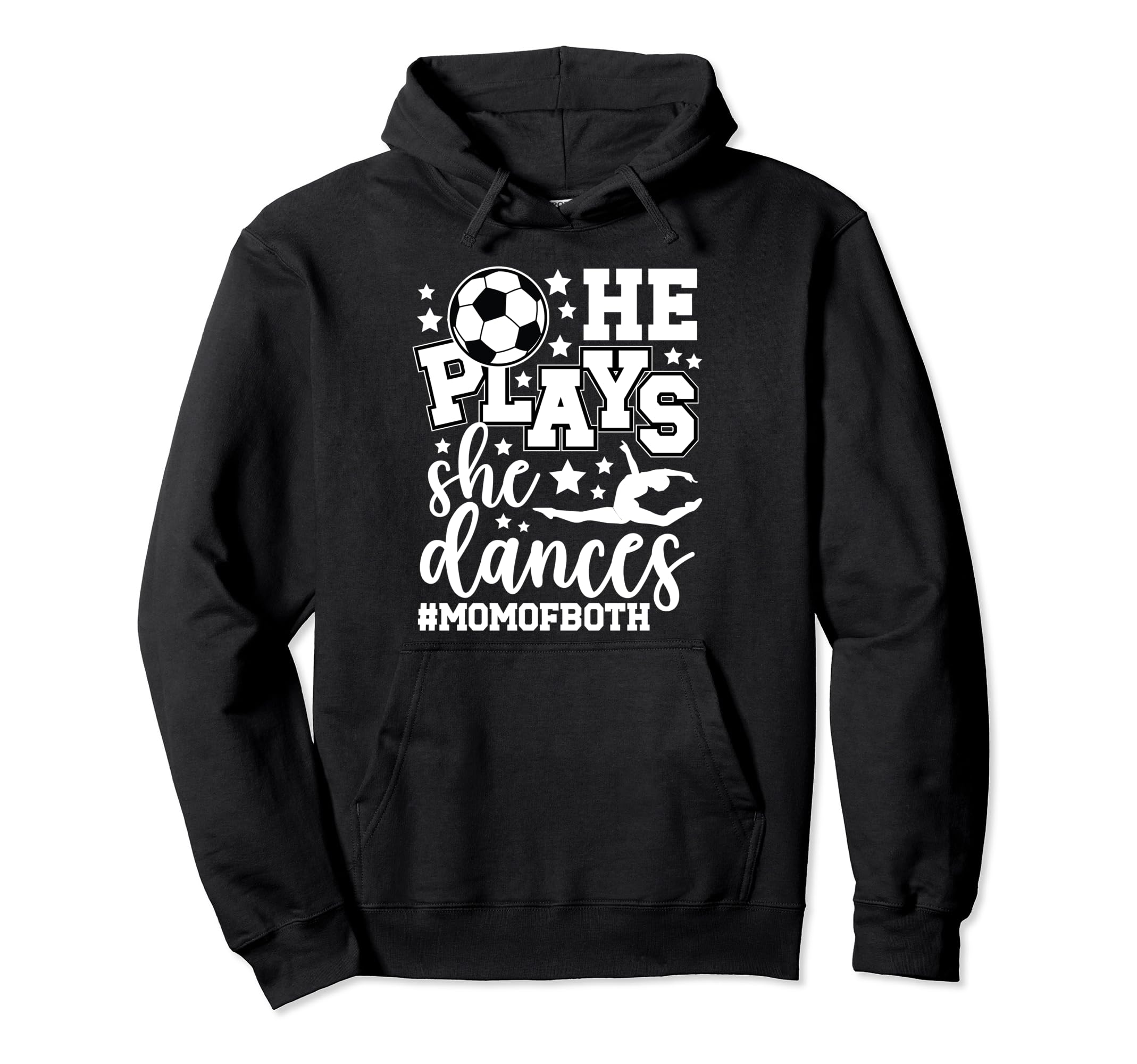 Mom Both Dancing Soccer Mom Dancer Hoodie - Unique Graphic for Adults