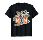 Soccer Mom Leopard Heart Mama Mommy T-Shirt - Unique Graphic for Adults