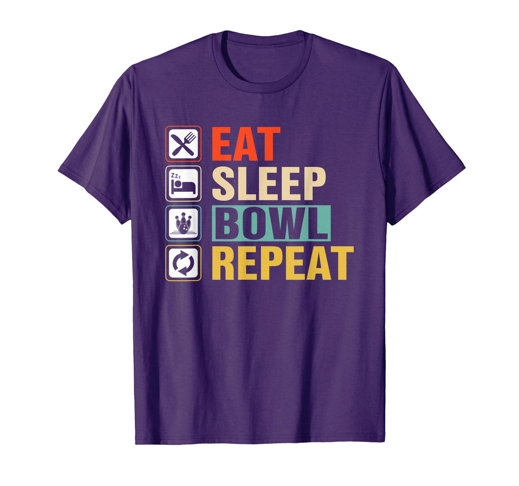 Eat Sleep Bowl Repeat Bowling Sweatshirt - Casual Everyday Wear for Adults
