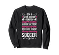 Im Soccer Mom Soccer Player Mother Sweatshirt - Unique Graphic Men Women