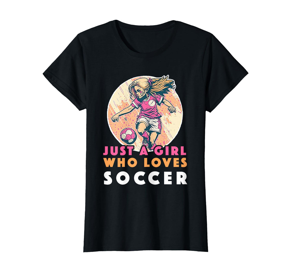 Just Who Loves Soccer Soccer Outfit T-Shirt - Minimalist Print Men Women