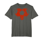 Football Heart Gift Soccer Player T-Shirt - Novelty Apparel for Adults