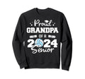 Proud Grandpa 2024 Senior Funny Sweatshirt - Trendy Graphic Men Women