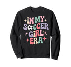 My Soccer Era Groovy Football Player Sweatshirt - Unique Graphic Men Women