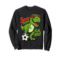 Dinosaur Soccer Fan Training Sweatshirt - Minimalist Print Men Women
