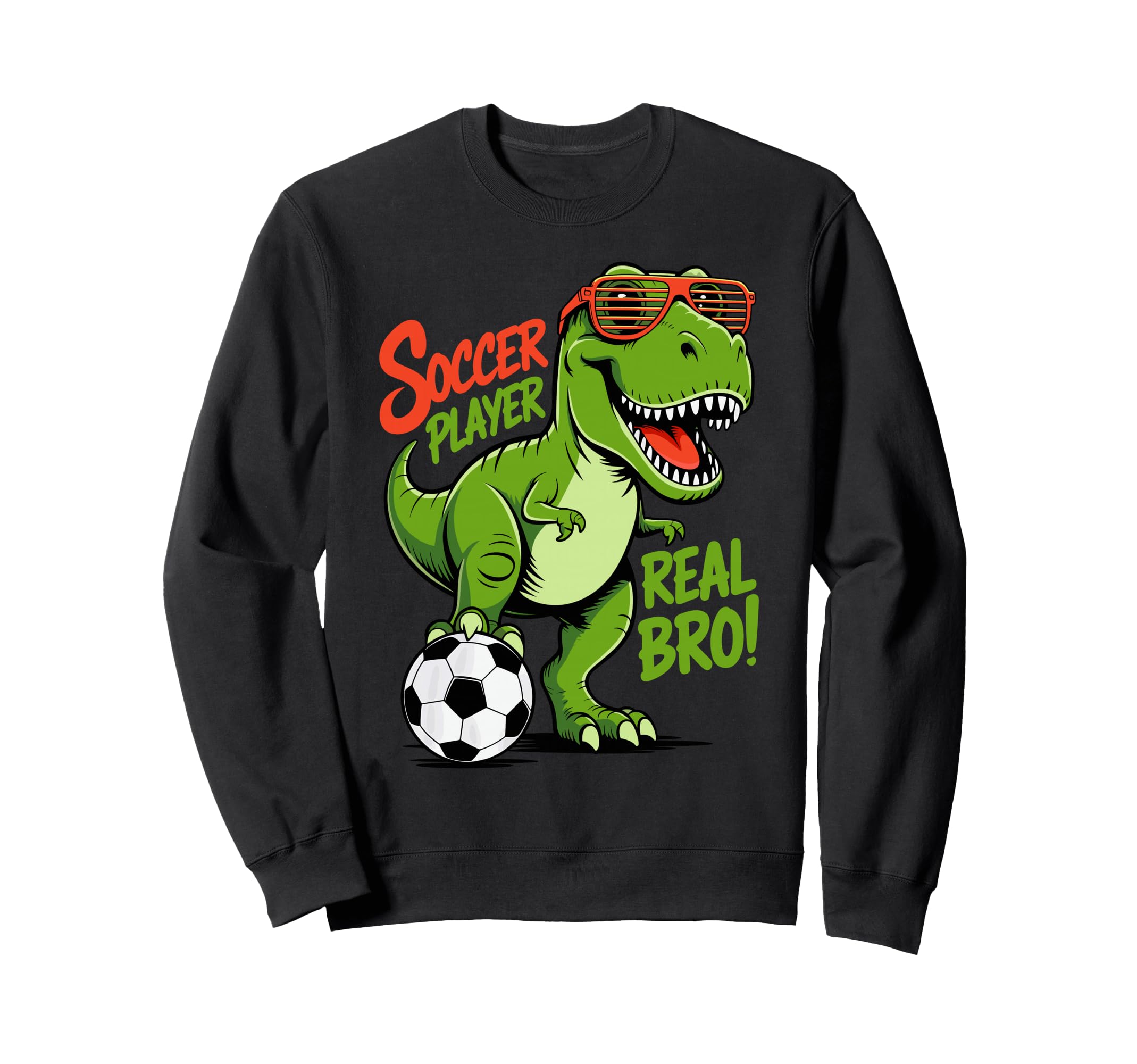 Dinosaur Soccer Fan Training Sweatshirt - Minimalist Print Men Women