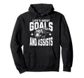 Lifes About Goals And Assists Funny Hoodie - Custom Art Print for Adults