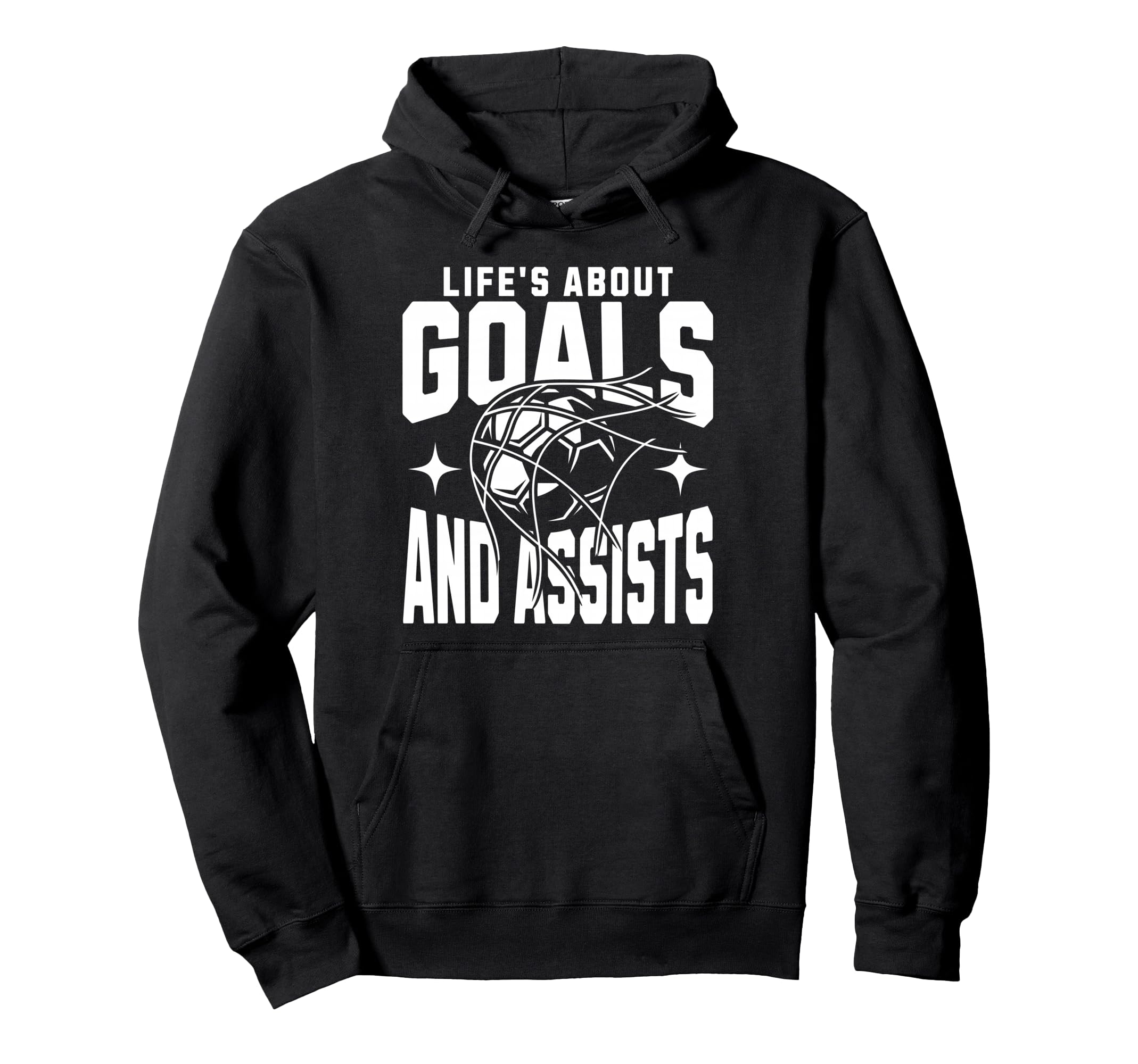 Lifes About Goals And Assists Funny Hoodie - Custom Art Print for Adults