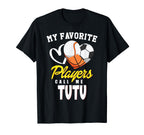 My Favorite Players Baseball Soccer T-Shirt - Graphic Print Unisex