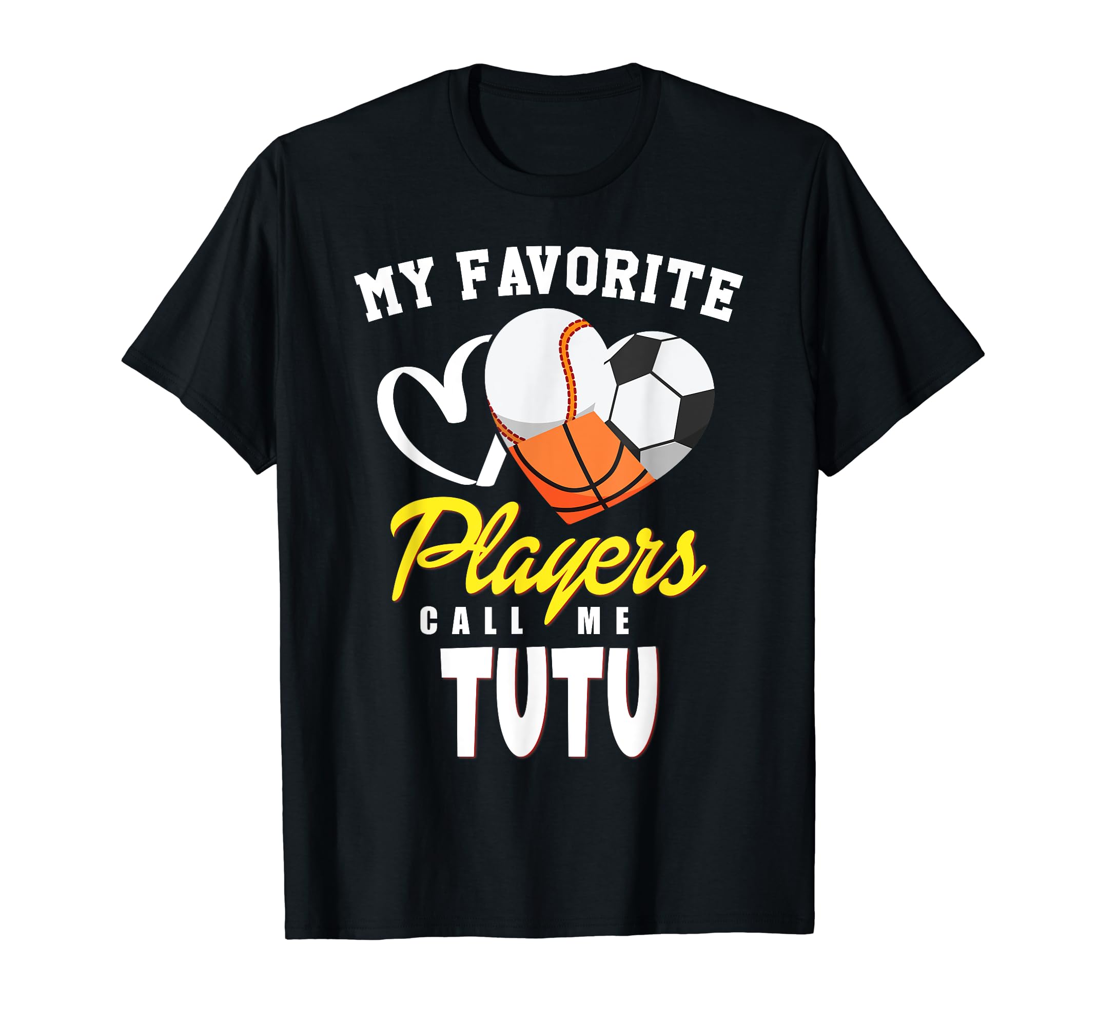 My Favorite Players Baseball Soccer T-Shirt - Graphic Print Unisex