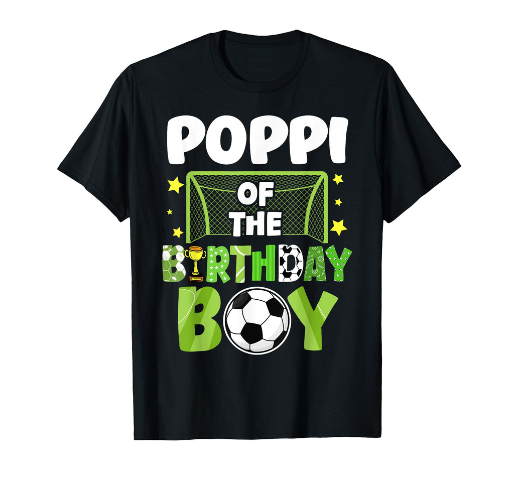 Soccer Poppi Birthday Party Soccer T-Shirt - Fun Novelty Design for Adults