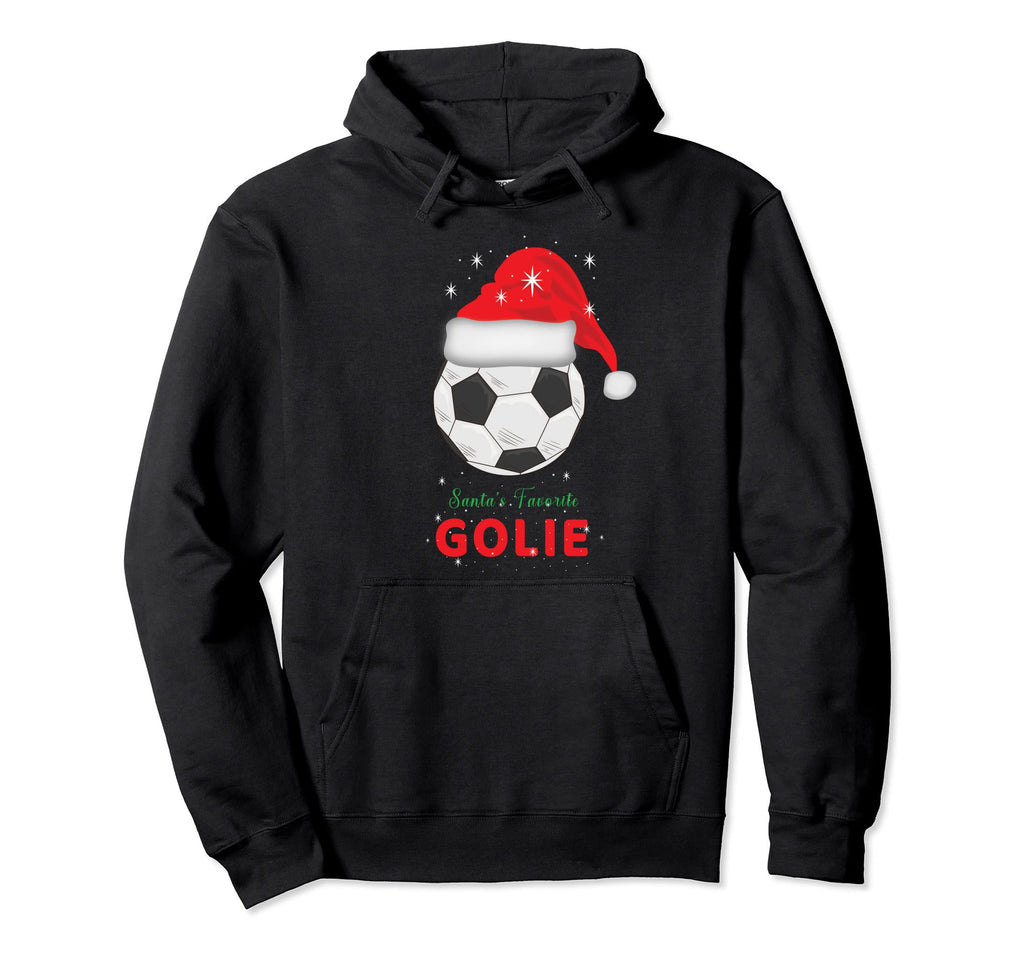 Soccer Santas Favorite Goalkeeper Goalie Hoodie - Aesthetic Graphic Unisex