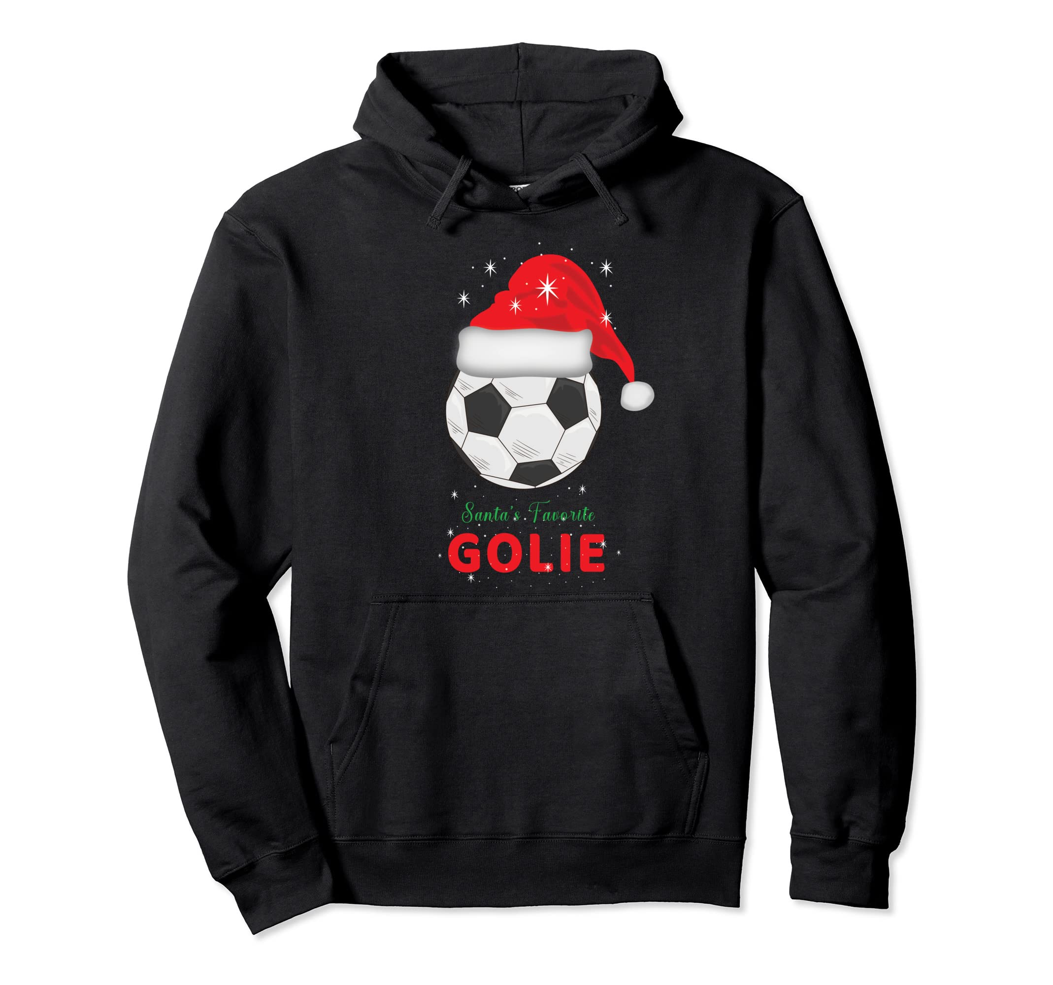 Soccer Santas Favorite Goalkeeper Goalie Hoodie - Aesthetic Graphic Unisex
