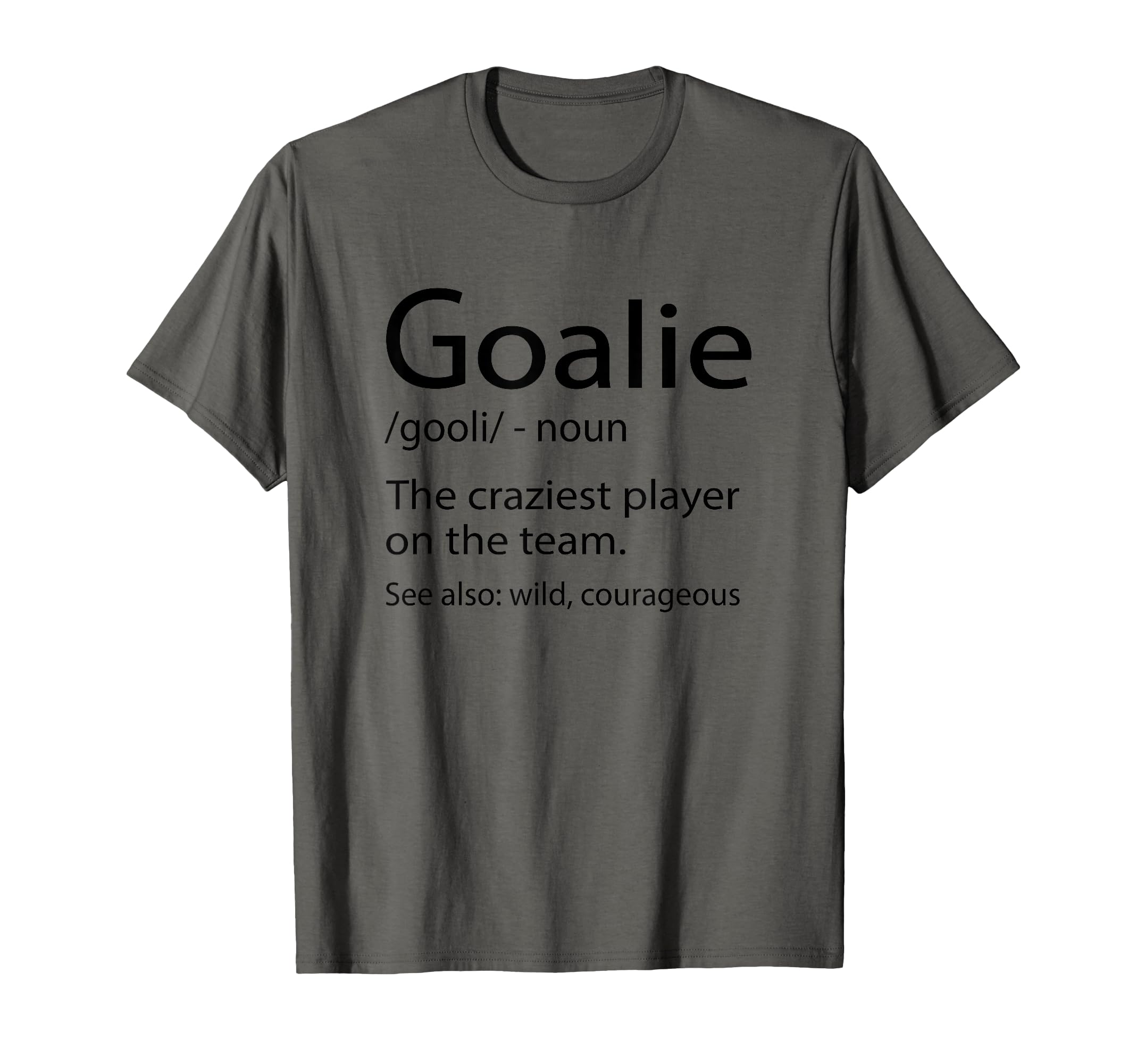 Funny Soccer Goalie T-Shirt - Minimalist Print Unisex