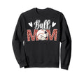 Ball Mom Soccer Baseball Mom Baseball Sweatshirt - Minimalist Print Unisex