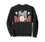 Ball Mom Soccer Baseball Mom Baseball Sweatshirt - Minimalist Print Unisex