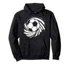 Soccer Drawing Footballer Goal Keeper Hoodie - Streetwear Style for Adults