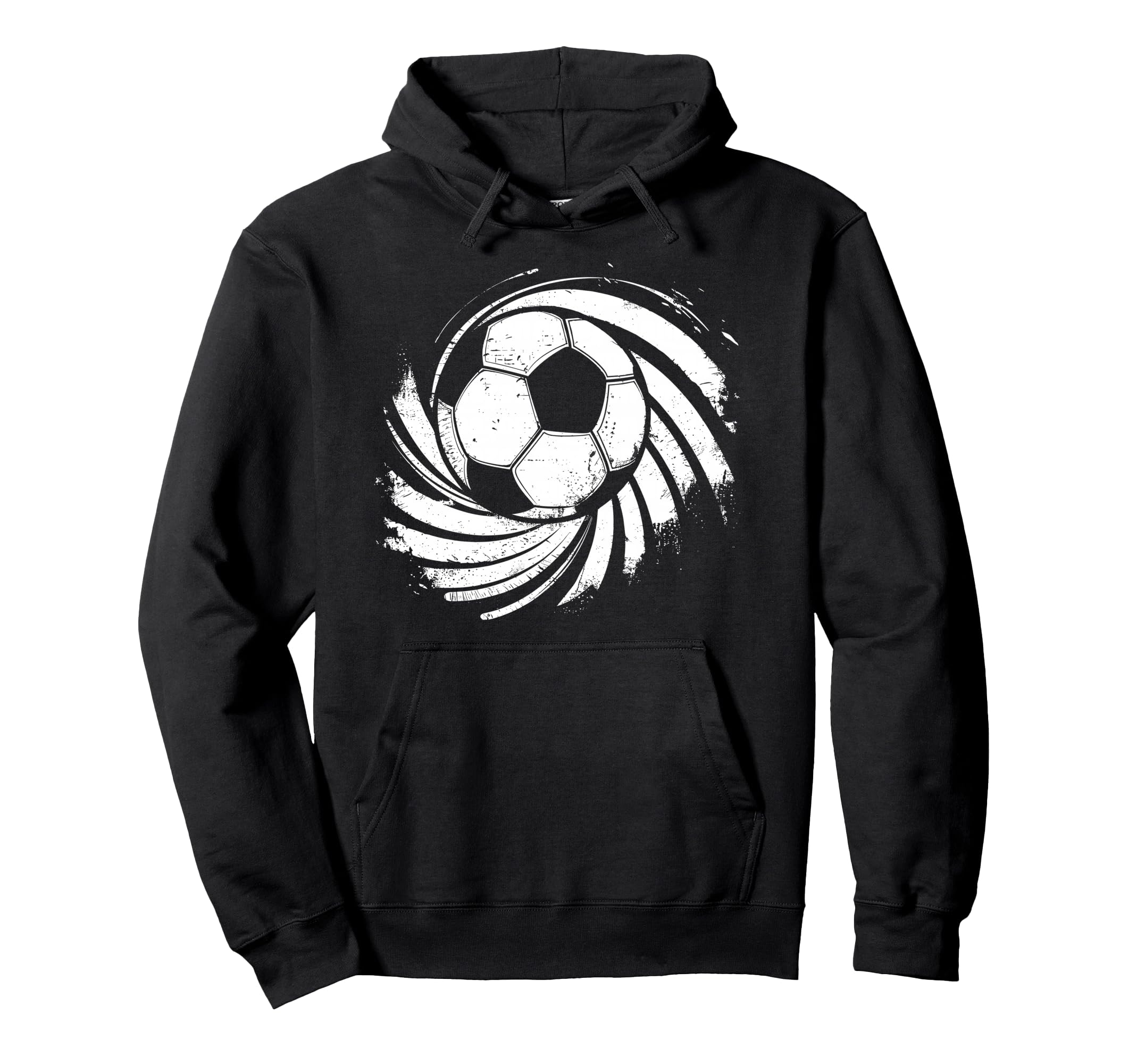 Soccer Drawing Footballer Goal Keeper Hoodie - Streetwear Style for Adults