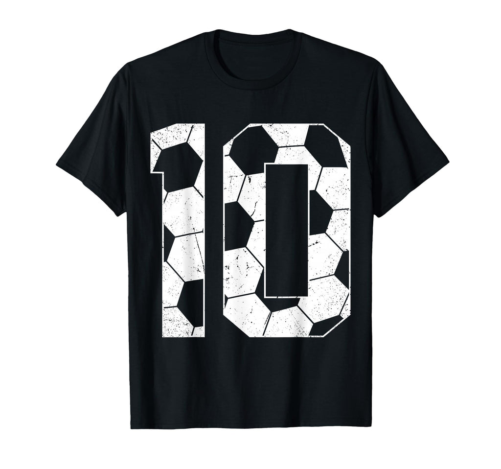 10Th Birthday Soccer Player Football T-Shirt - Streetwear Style Men Women