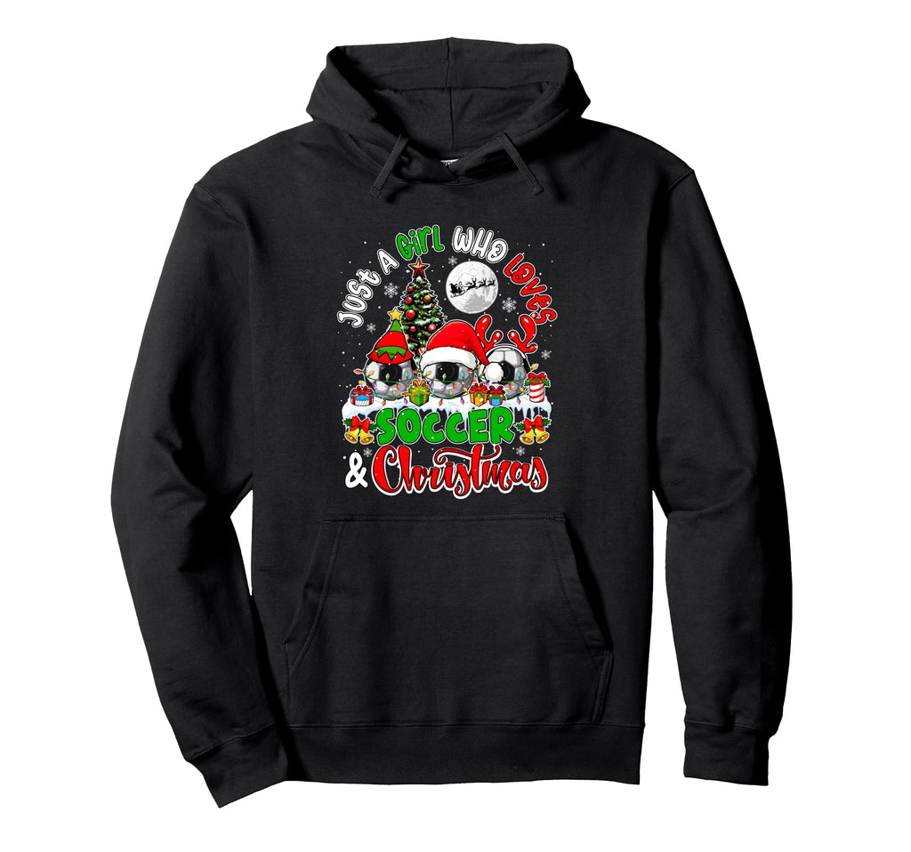 Loves Soccer And Equipment Player Team Hoodie - Graphic Print for Adults