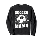 Groovy Checkered Soccer Mama Sweatshirt - Streetwear Style Men Women