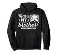My Brother Hockey Goalie Brother Hockey Hoodie - Graphic Print Men Women