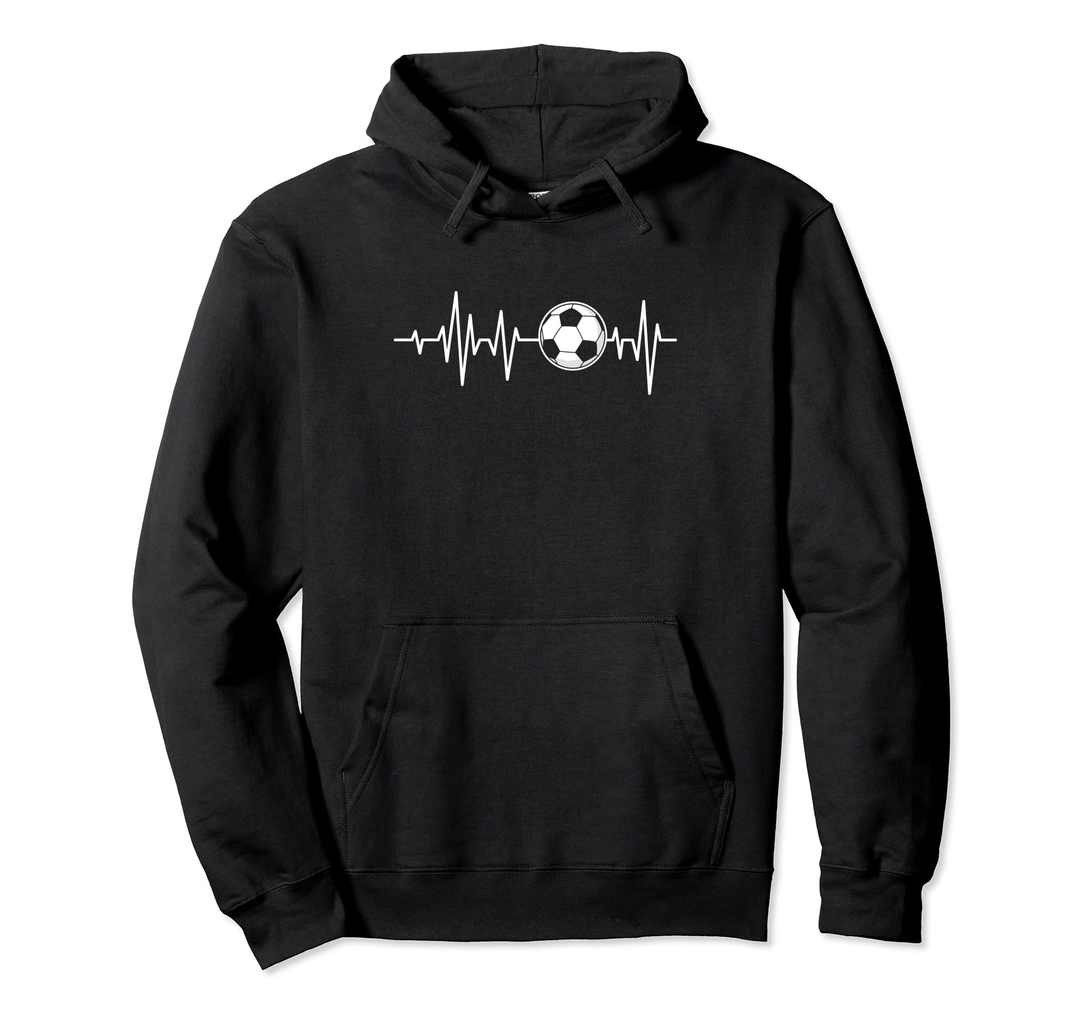 Soccer Heartbeat Soccer Lover Soccer Hoodie - Streetwear Style for Adults