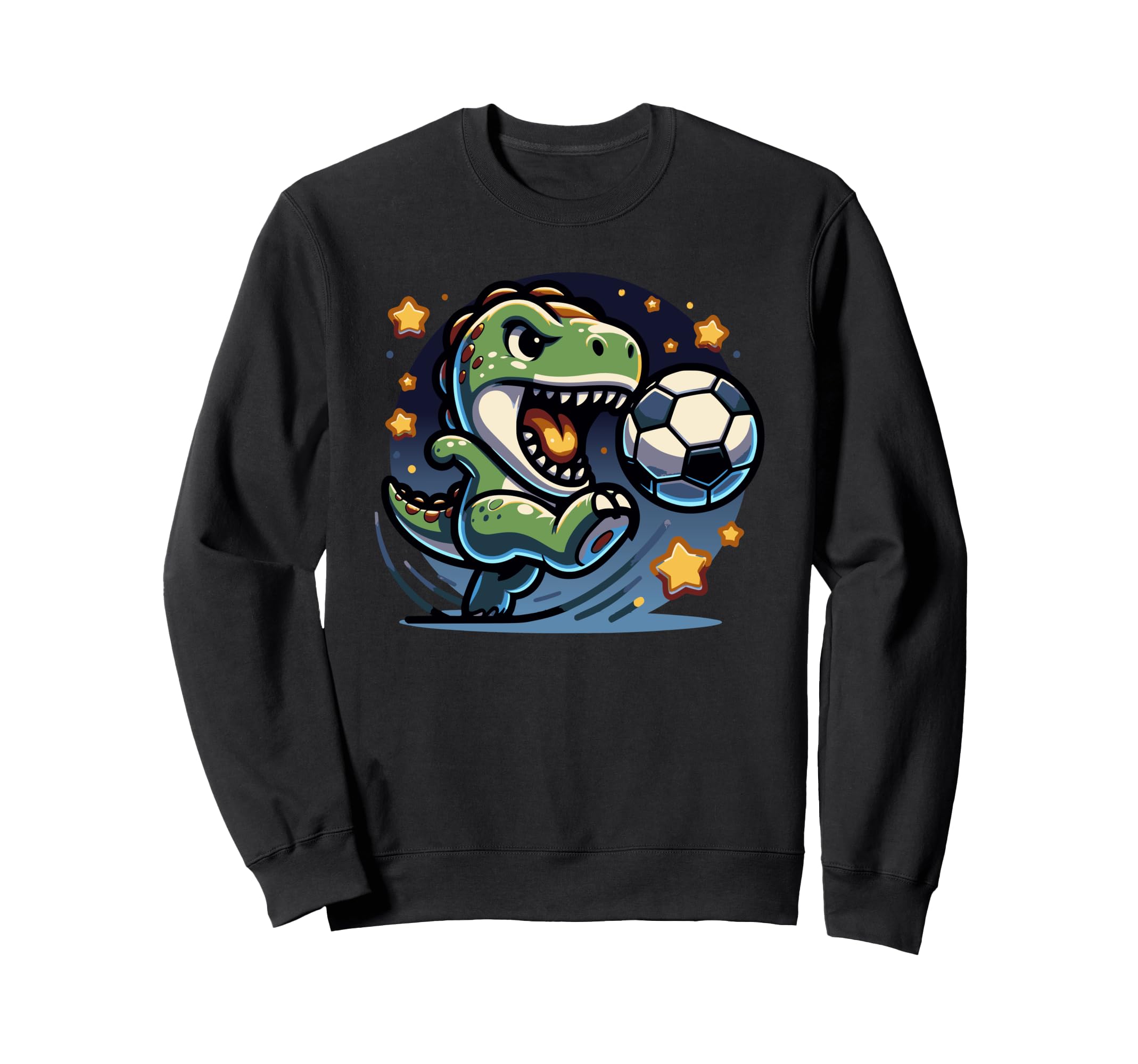 T Rex Dinosaur Soccer Player Sweatshirt - Minimalist Print Men Women
