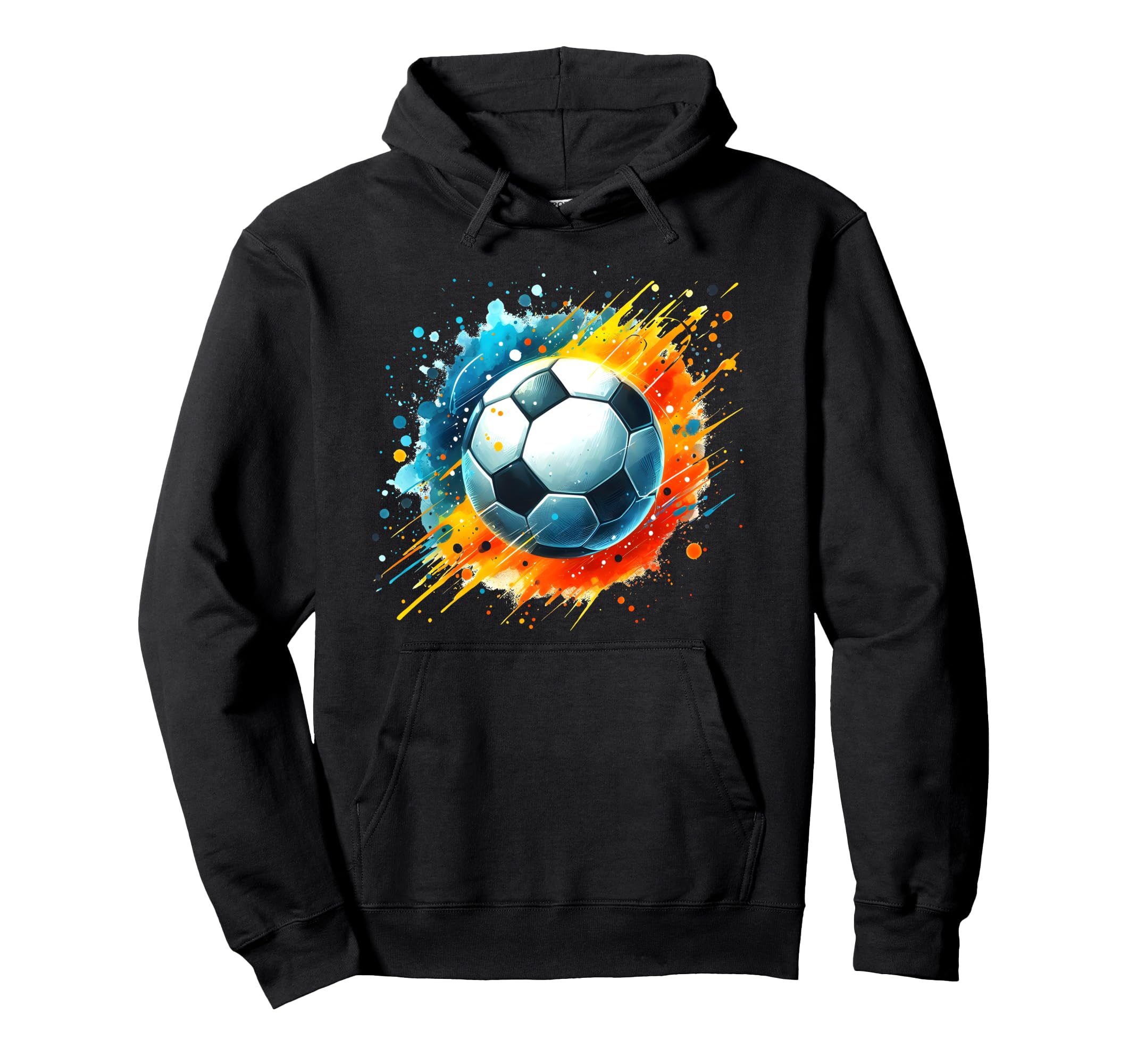 Soccer Art Soccer Player Hoodie - Aesthetic Graphic Unisex