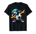 Dabbing Soccer Ball Player T-Shirt - Aesthetic Graphic Unisex