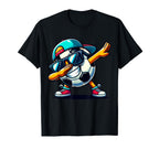 Dabbing Soccer Ball Player T-Shirt - Aesthetic Graphic Unisex